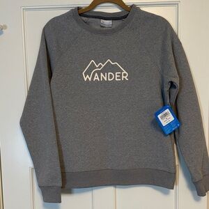 Columbia “Wander” Crewneck Sweater in Gray